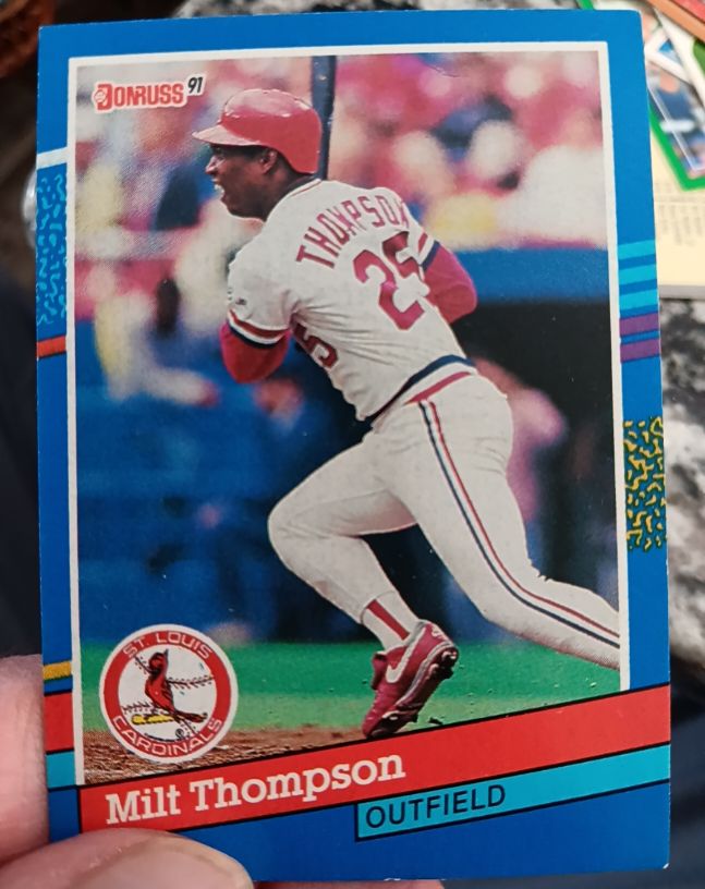 1991 Donruss #225 Milt Thompson — front