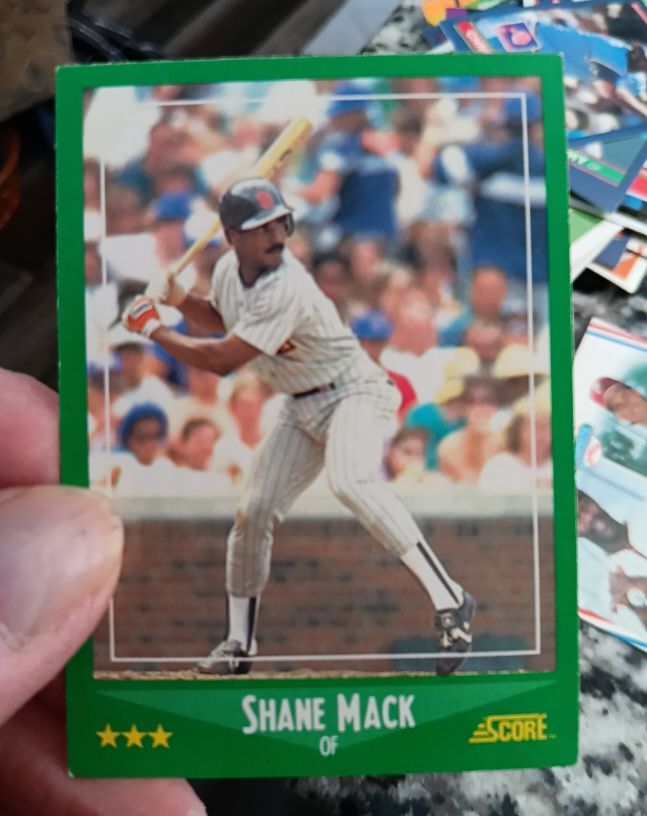 1988 Score #414 Shane Mack — front