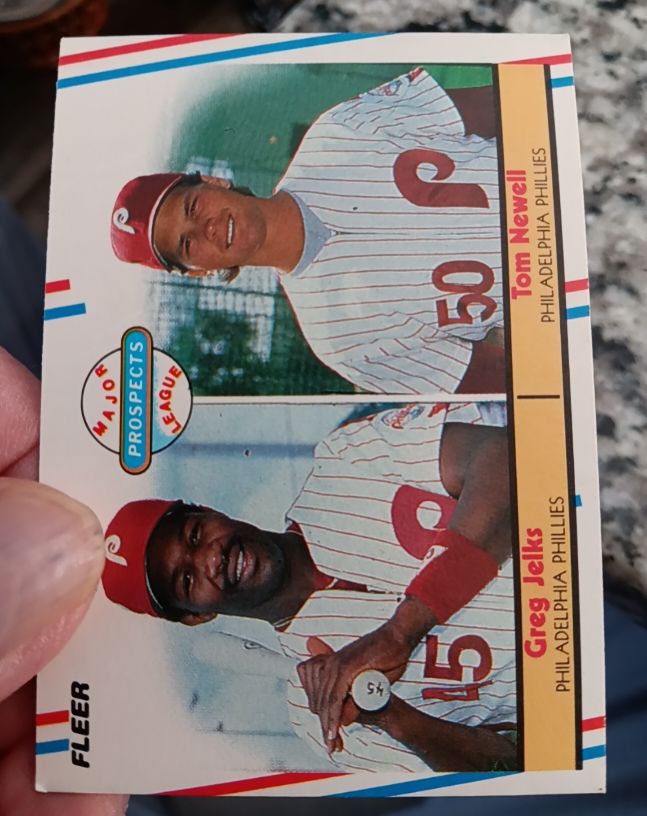 1988 Fleer #648 Greg Jelks / Tom Newell — front