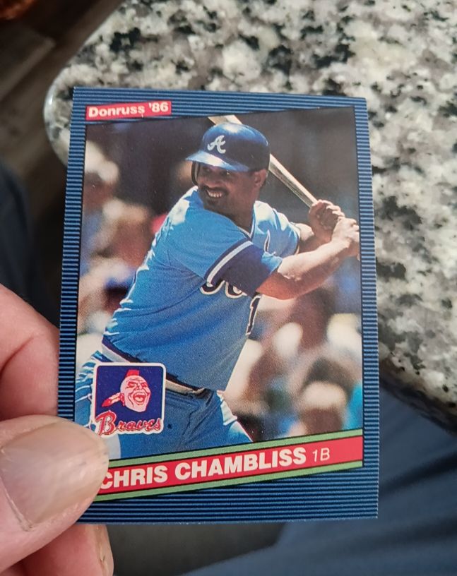 1986 Donruss #618 Chris Chambliss — front