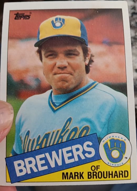 1985 Topps #653 Mark Brouhard Milwaukee Brewers — front