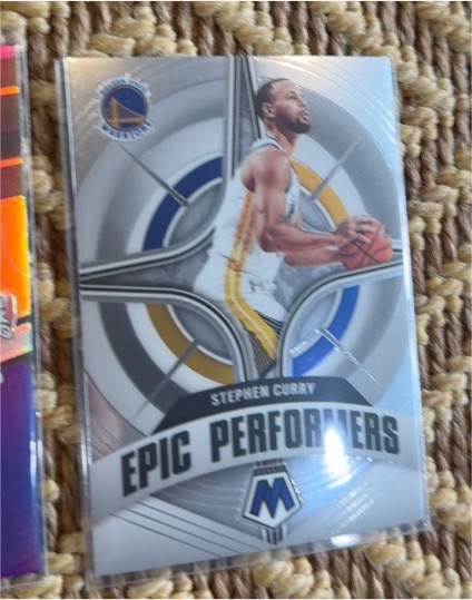 2021-22 Panini Mosaic #7 Stephen Curry Epic Performers — front