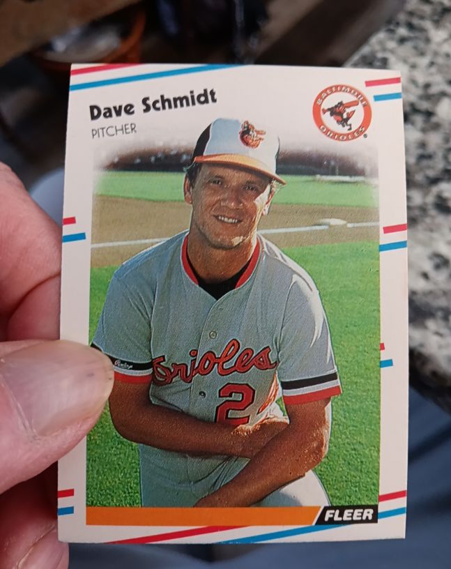 1988 Fleer #571 Dave Schmidt — front