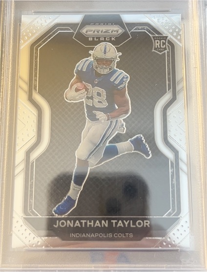 2020 Panini Chronicles Prizm Black #PB-7 Jonathan Taylor — front