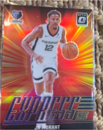 2024-25 Panini Donruss Optic #17 Ja Morant Express Lane Silver Prizm Memphis Grizzlies — front
