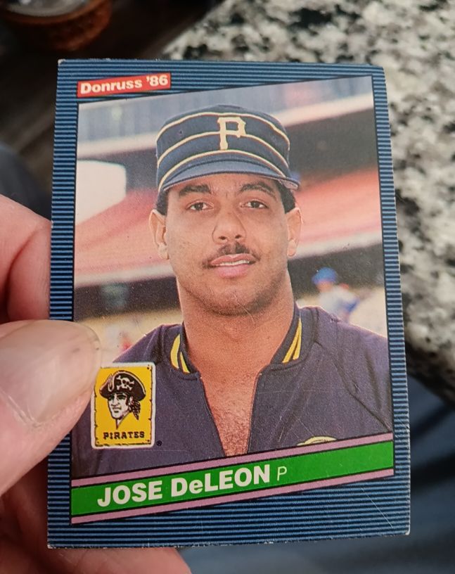 1986 Donruss #235 Jose DeLeon — front