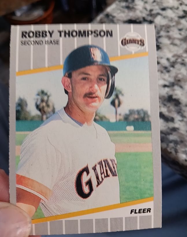 1989 Fleer #344 Robby Thompson — front