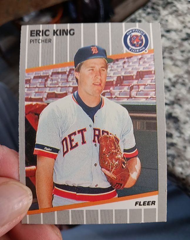 1989 Fleer #136 Eric King — front