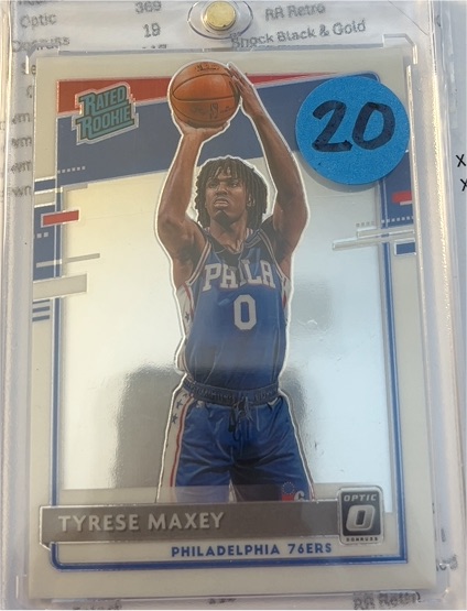 2020-21 Donruss Optic #171 Tyrese Maxey — front