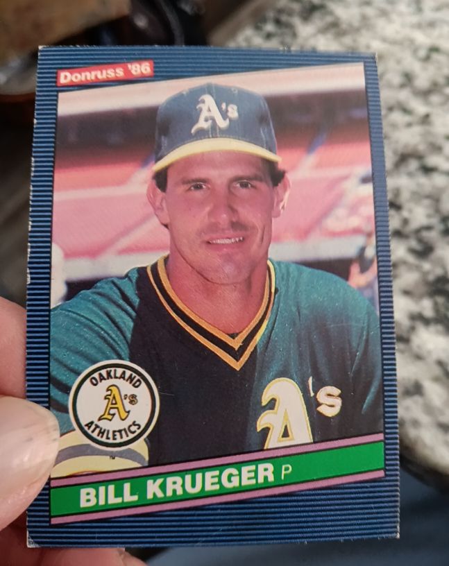 1986 Donruss #298 Bill Krueger Oakland Athletics — front