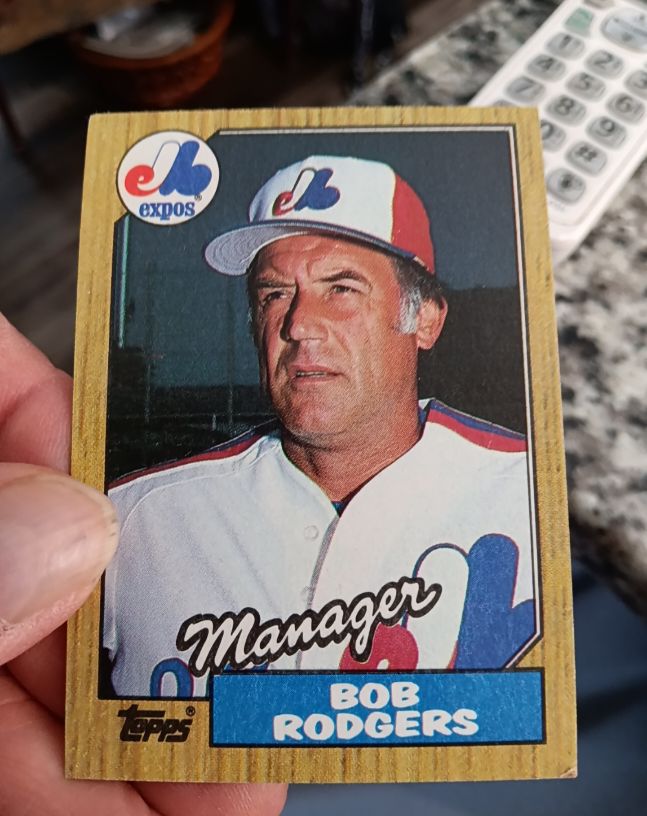1987 Topps #293 Bob Rodgers — front