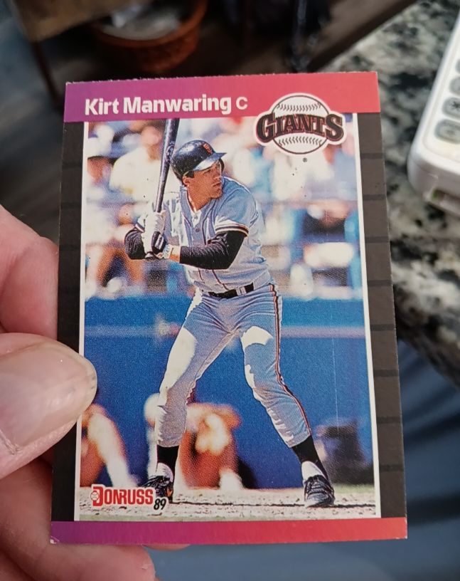 1989 Donruss #494 Kirt Manwaring — front