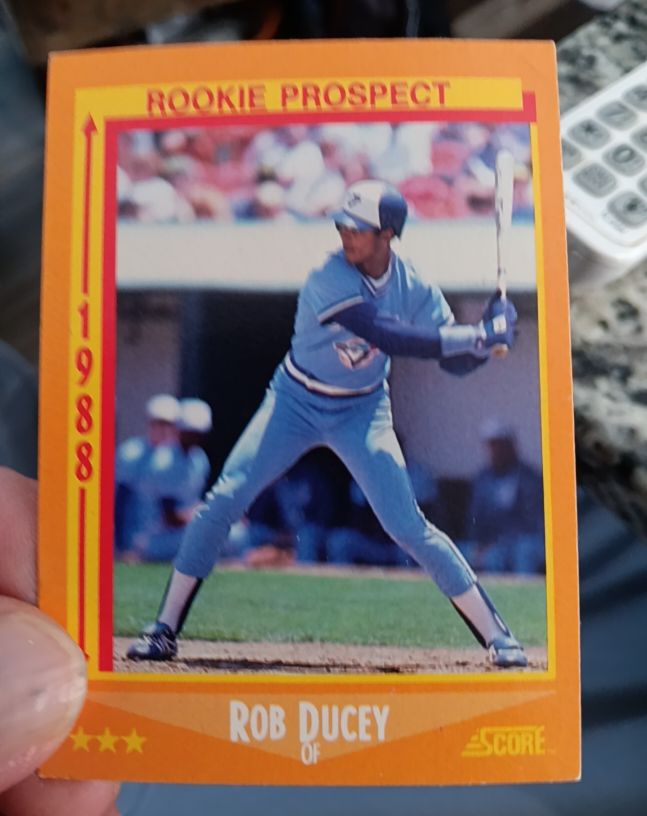 1988 Score #629 Rob Ducey — front