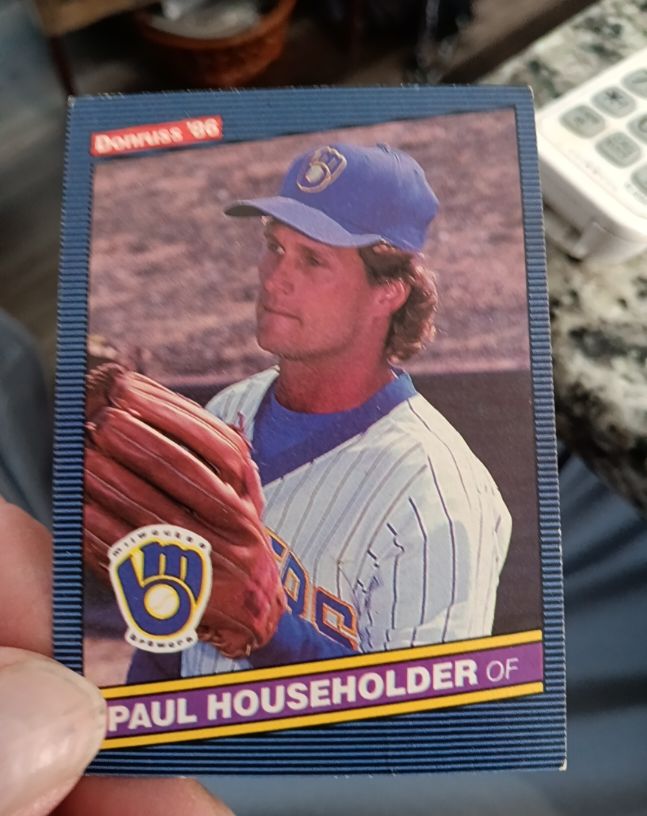 1986 Donruss #414 Paul Householder Milwaukee Brewers — front