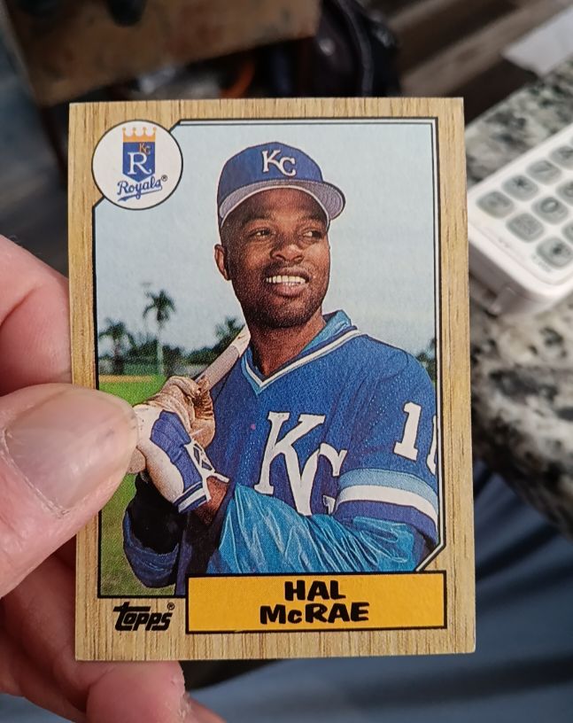 1987 Topps #573 Hal McRae — front