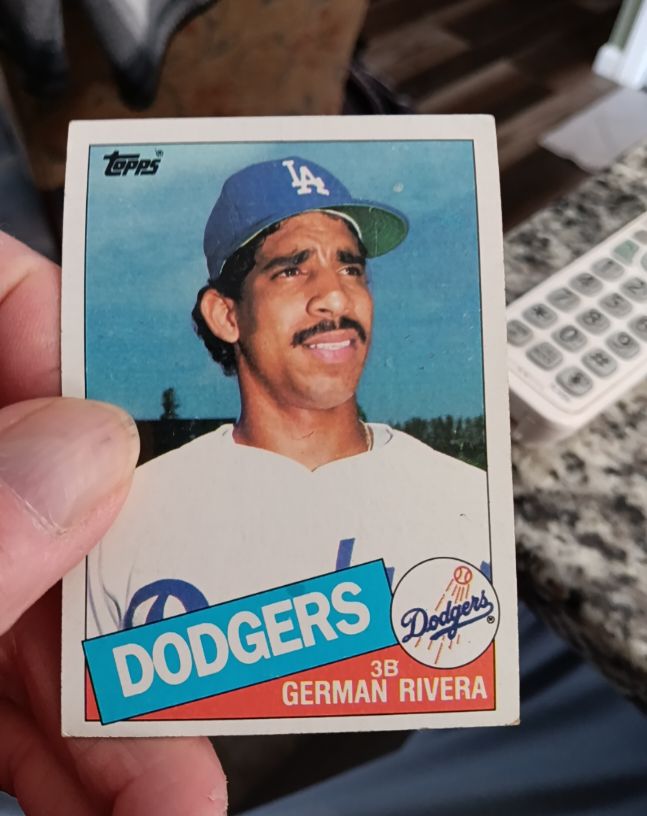 1985 Topps #626 German Rivera — front