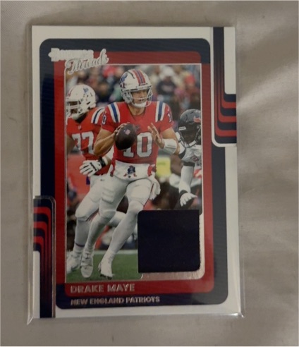 2025 Panini Donruss Threads #DTH-DME Drake Maye — front
