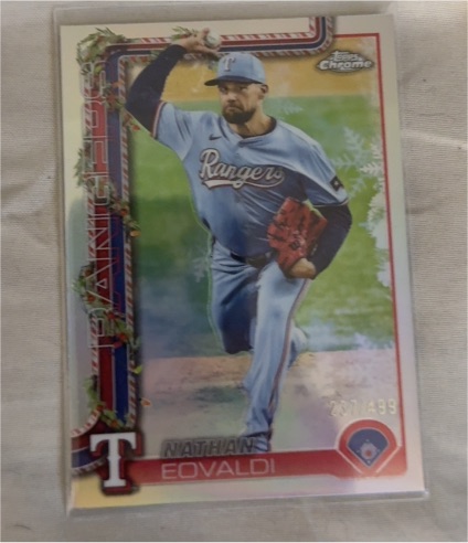 2025 Topps Holiday #H47 Nathan Eovaldi — front