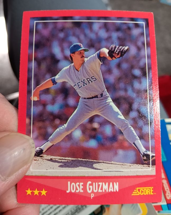 1988 Score #322 Jose Guzman — front