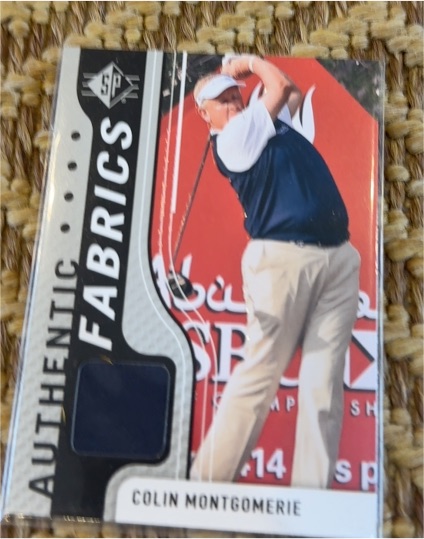 2012 Upper Deck SP Authentic Fabrics #AF-CM Colin Montgomerie — front