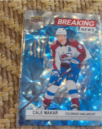 2024-25 Upper Deck Series 1 #BN-33 Cale Makar Breaking News — front