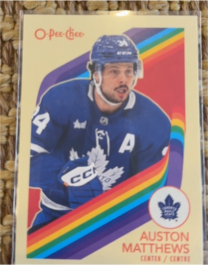 2023-24 O-Pee-Chee #101 Auston Matthews — front
