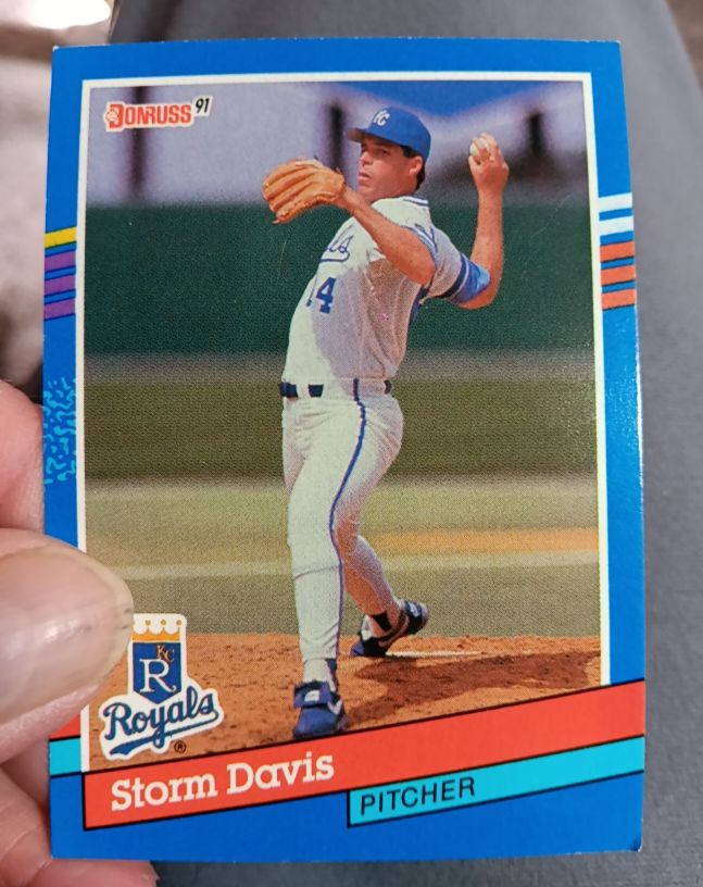1991 Donruss #185 Storm Davis — front
