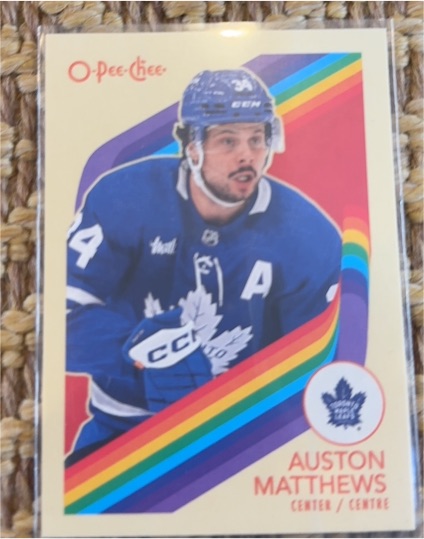 2023-24 O-Pee-Chee #101 Auston Matthews — front