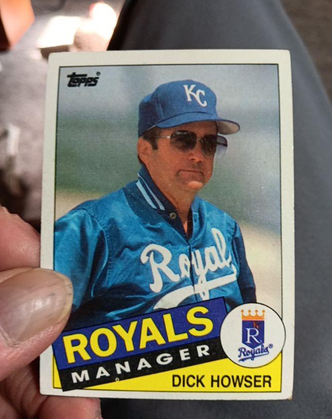 1985 Topps #334 Dick Howser — front