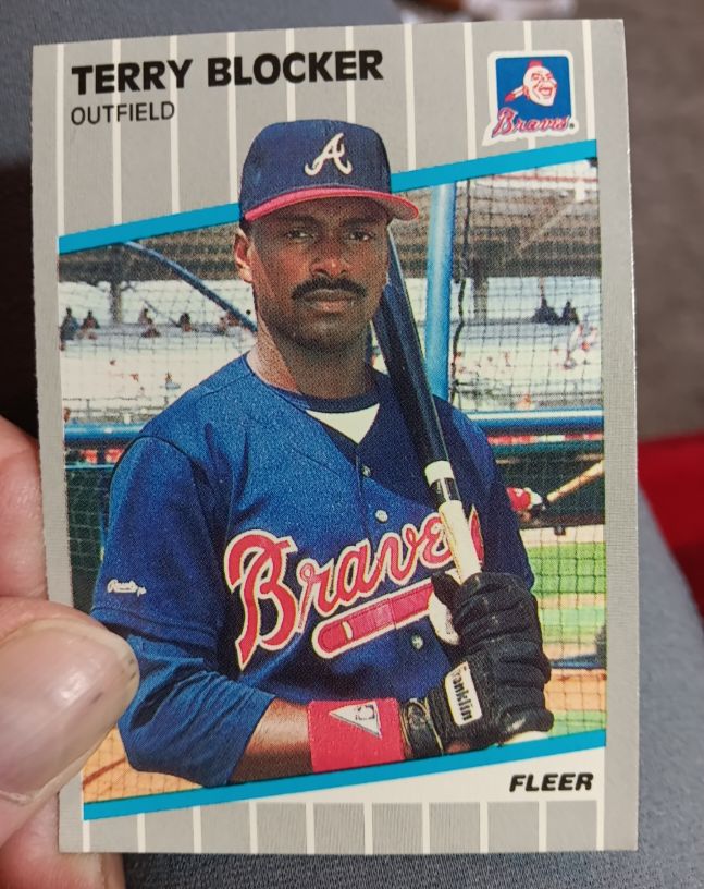 1989 Fleer #589 Terry Blocker — front