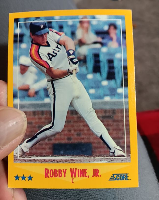 1988 Score #496 Robby Wine, Jr. — front