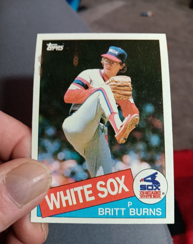 1985 Topps #338 Britt Burns — front