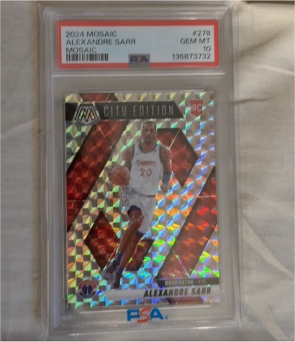2024 Panini Mosaic #278 Alexandre Sarr City Edition RC — front