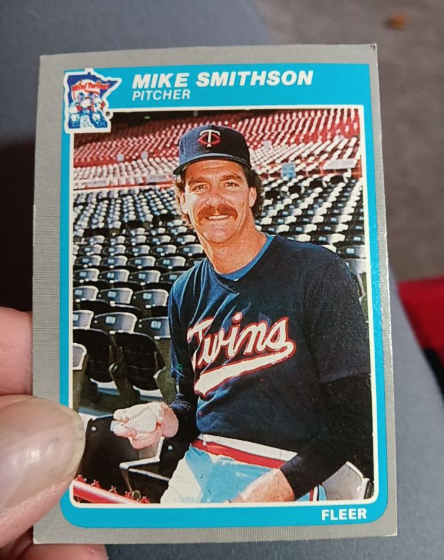 1985 Fleer #289 Mike Smithson Minnesota Twins — front