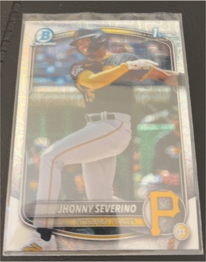 2025 Bowman Chrome #BCP-233 Jhonny Severino — front