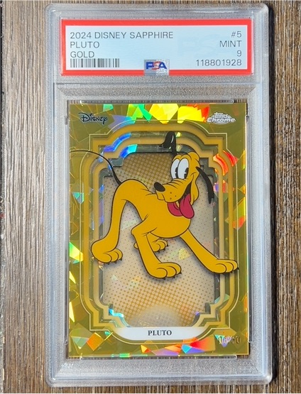 2024 Topps Chrome Disney Sapphire #5 Pluto — front