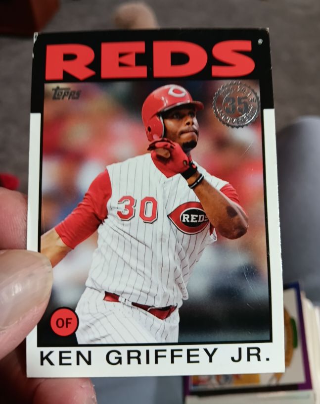 2021 Topps Update #86B-14 Ken Griffey Jr. 1986 Topps Baseball 35th Anniversary — front