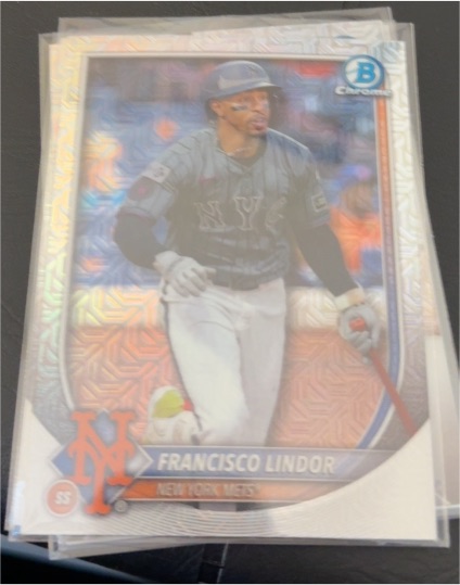 2025 Bowman Chrome #86 Francisco Lindor — front