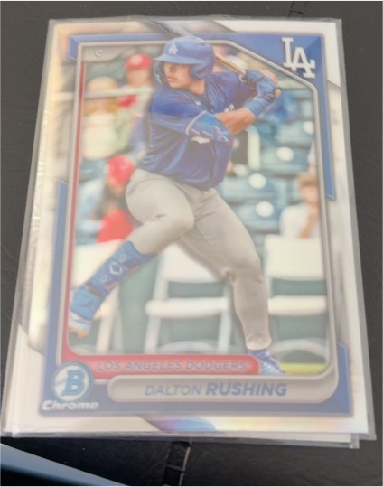 2024 Bowman Draft Chrome #BDC-46 Dalton Rushing — front