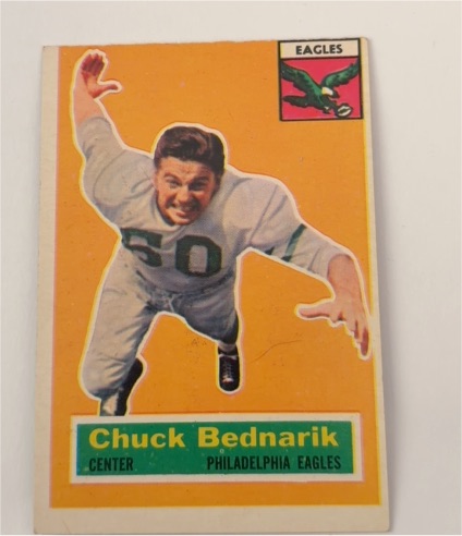 1956 Topps #28 Chuck Bednarik — front