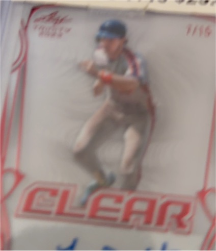 2023 Leaf Trinity Clear #/116 — front