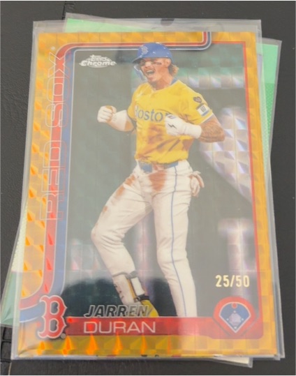 2025 Topps Chrome #79 Jarren Duran — front