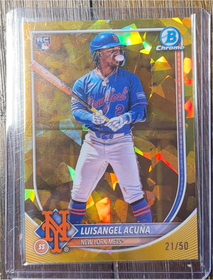 2025 Bowman Chrome Sapphire #32 Luisangel Acuña — front
