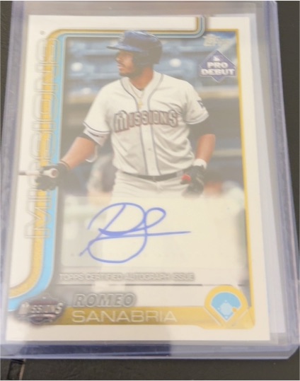 2025 Topps Pro Debut #PD-4 Romeo Sanabria — front