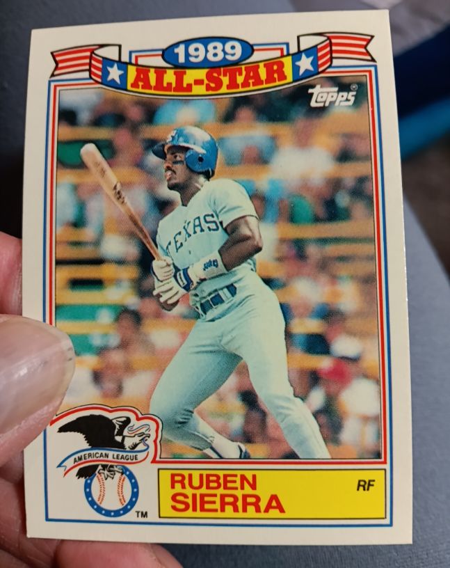1990 Topps #19 Ruben Sierra — front