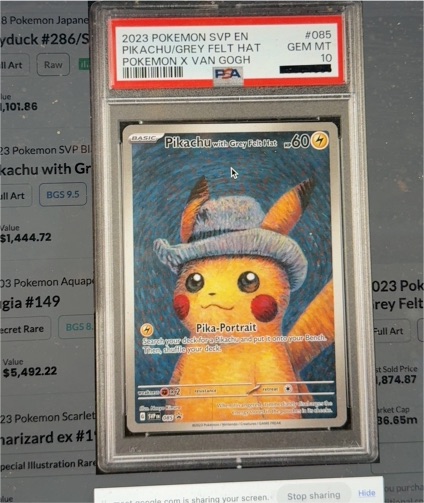 2023 Pokémon SVP #085 Pikachu with Grey Felt Hat — front