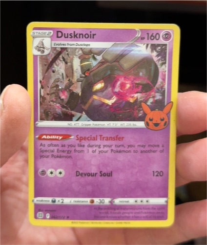 2022 Pokémon TCG Trick or Trade #62 Dusknoir — front
