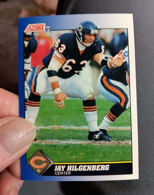 1991 Score #63 Jay Hilgenberg — front