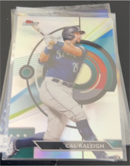 2023 Topps Finest #99 Cal Raleigh — front