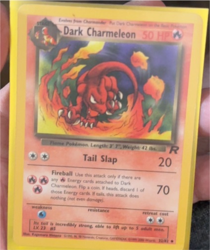 2000 Pokémon Team Rocket #32 Dark Charmeleon — front